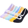 Calcetines deportivos 1 par 6 colores mujeres Yoga silicona antideslizante Pilates transpirable Fitness Ballet danza zapatillas de algodón