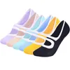 Sportsocken 1 Paar 6 Farben Frauen Yoga Silikon Rutschfeste Pilates Atmungsaktive Fitness Ballett Tanz Baumwolle Hausschuhe