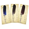 Penne stilografiche Smooth Delicate Feather Quill Pen Ink Dip Perfect Birthdays Gift (Card Packing) Ideal Christmas R251