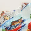 Kimocat zomer meisjes jurk vintage chinese douane inkt schilderij printen prinses prom feest kinderen kleding kostuum kinderen q0716