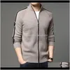 Kurtki odzież wierzchnia Drop Dostawa 2021 Fall Winter Brand Casual Streetwear Kurtka Baseball Men Windbreaker Cardigan Coats Mens Fashio