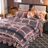 Zestawy pościeli luksusowe zestaw luksusowy proste bawełniane miękkie arkusze łóżka poduszki podwójne housse de couette home tekstile db60cd