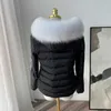 80cmの冬100％リアルキツネの毛皮のスカーフストレートカラー女性のコート帽子の暖かい装飾トリム天然キツネスカーフ高級厚いショールH0923