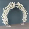 Cherry Blossom Arch Wedding Decoration Outdoor Party Flower Stand Decorative Home Garden Decor Artificial Fake Flowers