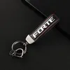 Keychains High-Grade Leather Car KeyChain 360 Degree Rotating Horseshoe Key Rings For Kia Forte Gt 2021 20211 Accessories