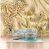 3D Fond d'écran Stéréoscopique Bijoux Soulagement Trois dimensions Simple Swan Swan européen Style TV Fond de fond Mur peinture décorative