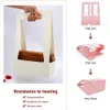 Portable Foldable Flower Box Waterproof Paper Packing Bag Florist Fresh Flower Carrier Bag Handmade Bouquet Basket Wedding Gift Y03557804