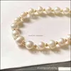 Charm Bransoletki Biżuteria Naturalna Bransoletka Pearl White White Ducha Dostawa 2021 FZ6v7