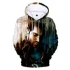 hoodie de impressão de lobo.