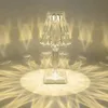 テーブルランプダイヤモンドデザイン現代の調光可能なLEDライトタッチUSB充電可能なロマンチックなアートの結婚式の装飾の夜のライト