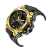 Sanda Sport orologio sanda 739 esercito orologio da uomo Dual Time Led Analogico Impermeabile Orologio Al Quarzo Orologio Sportivo Digitale relogio masculino G1022