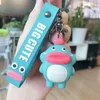 Frow-bouche grenouille Crocodile Schoolbag Pendentif Porte-clés de dessin animé Poupée Car Keychain Bague Couple Cadeau