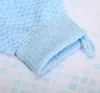 Household five finger shower glove frosted back rubbing Cleaning Gloves double-sided bath towel Organization DD585