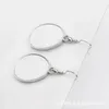 Sublimatie oorbellen voor vrouwen partij gunst lege DIY aangepaste metalen Dangler blad hartvormige warmteoverdracht afdrukken Teardrop FDC03