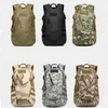 Molle Camuflagem Mochila Lona Bolsas Militares Tactico Hunting Pack Mochila Esporte Tático Mochila de Viagem Zipper Cargo SWAT Bolsa Bolsa Q0721