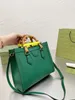 Diana Bamboo Shopping-Handtasche, klassische quadratische Umhängetaschen, hochwertige Damen-Schultertasche, Mssenger-Rückenpaket, Buchstabe, mehrere Farben