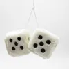 Decorações de interiores Fuzzy Charm Plush Car Dice Pinging Pingnd Part Wall Vista Mirror Decoração pendurada Ornamento brinquedo