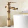 Bathroom Sink Faucets Classic Single Lever Handles Brass Bamboo Style Faucet Vessel Basin Mixer Taps Anf096