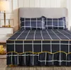 Yeni Moda Yatak Odası Güneş Işığı Yatak Etek Ev Leke Dayanıklı Yatak Örtüsü (Yastık Dahil) F0054 210420