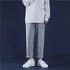 Mężczyźni Dżinsy Moda Męskie Streetwear Hip Hop Oversized Proste Spodnie Cargo Męskie Koreańskie Spodnie Dżinsowe Kombinezony 210527