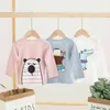 Baby Children's Clothing Cotton T-shirt Korean Version Cute Tops Tee Underwear Soft Casual Bottoming Shirt 210429