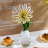 HD Crystal Daisy Flower Dreams Figure Ornament Paperweight Hem Office Decor Souvenir Bröllop Anniversaries Födelsedaggåvor