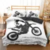 Homesky Motocross Pościel Zestaw Dla Chłopców Dorośli Dzieci Off-Road Race Motorcycle Duvet Cover Łóżko Pojedyncze Król Double 2/3 Sztuk Garnitur 210615