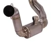 Sistema de exaustão de motocicleta Titanium link Tubo de link sem perda de perda de perda Substituir original para F650GS F700GS F800 GS 2023-2023