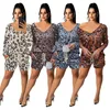 Tracksuits voor dames herfst Leopard Pyjama Set Women Home Wear Loungewear PJS Sleep Huiskleding Damespak