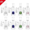 Cenere di cenere di vetro 14mm 18mm da 4,4 pollici Accessorio per fumo Mini Bong 6 Styles Ashcatcher Spesso Pyrex Pyrex Clear Cugger Ashcatcher 90 gradi Tubo di fumo