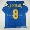 Anpassad Troy Aikman UCLA Blue College Stitched Football Jersey Lägg till valfritt namnnummer