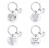 Keychain Stainless Steel Class of School University Nyckelring för student Postgraduate Mini Love Gift