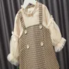 2020 automne enfants robes pour filles mignon Plaid fête d'anniversaire robe enfant en bas âge fille vêtements 1-4 ans Vestidos bébé fille vêtements Q0716