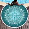 Mandala Redonda Beach Towel Cobertor Sunscreen Bohemian Círculo Serviette Picnic Tapete Yoga Mat Sunblock Camping Bath Toalhas