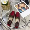 2021 Sandales de créateurs de luxe Chaussures en toile Femmes Pantoufles Été Printemps Mocassins à semelles épaisses Chaussure EUR35-41 avec boîte XX-0065