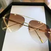 Sonnenbrille Finger Random Armor Aeronautics Pilot Für Männer Mark Gradient Sonnenbrille Female Metals Oval Shades Bla Brown