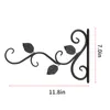 Other Garden Supplies 2 Pcs Hanging Plants Bracket Wall Flower Pot Support Hook Iron Hanger Holder Balcony Home Decoration