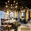 شمالية LED Nordic Iron Luminaire Sundence Suspension Hanging Lamphisheshes Chandelier Modern Dining Rooling Lamps Lamps