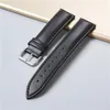 Watch Bands Calfskin Leather Watchbands Ersätt Män Kvinnor Tillbehör 18mm 20mm 22mm 24mm Soft Watchband Armband