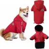 Varm hundar Hoodie Designer Dog Apparel Doggy Face Sweater Pet Winter Coat Jacket Kallt Väderkläder för Små Medium Och Stora Hundar Röd 3XL A158