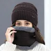 Beanie/Skull Caps Coral Fleece Winter Women Sticked Hats Lägg till päls för att hålla ansiktet varmare Balaclava Pompoms Cap Davi22