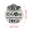 Party Decoration Wooden Welcome Door Direction Signs Hanger Wreath Front Decor Ornamental3595016