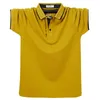 Oversize 6xl Mens Polo Shirt Sommar Mäns Regular-Fit Andningsbar Golf Polo Shirt Casual Fat Men Kläder Designer Polo 210623