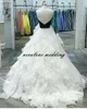 Eleganti abiti da ballo Una linea Sweetheart Ruffles Tulle Per le donne Abiti da festa formali Abito lungo da laurea Quinceanera