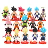 16 unids / lote Figuras de base roja Anime PVC Figura de acción Modelo coleccionable Juguete Dibujos animados Brinquedos X0503