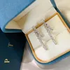 Sunlight series earrings PIAGE official reproductions Top quality 18K gold plated sterling silver Luxury jewelry brand earring3116011