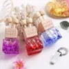 10ml Water Cube Empty Refillable Perfumes Packaging Bottles Car glass perfume bottle aromatherapy Cars Pendant A217280