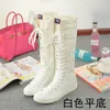 High Boots Korean Top Women S Casual canvas schoenen Zipper Stage Performance Cele canva -schoen