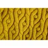 [Deat] primavera outono moda amarelo mangas ruffles redondo pescoço solto tricô camisola vestido mulheres 13c174 210527