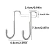 Hooks Rails 1/2 stks keukenkast deur rug haak handdoeken kleren badkamer accessoires opberg hanger hangende houderhooks